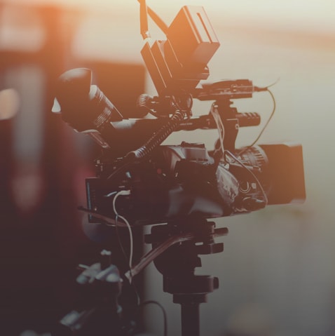 closeup of camera